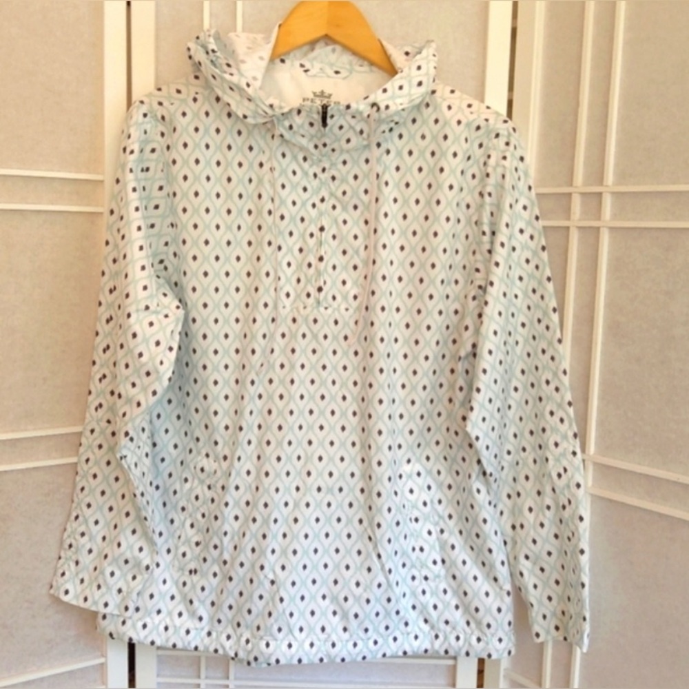 Peter Millar E4 Geometric Pattern Windbreaker Jac… - image 2